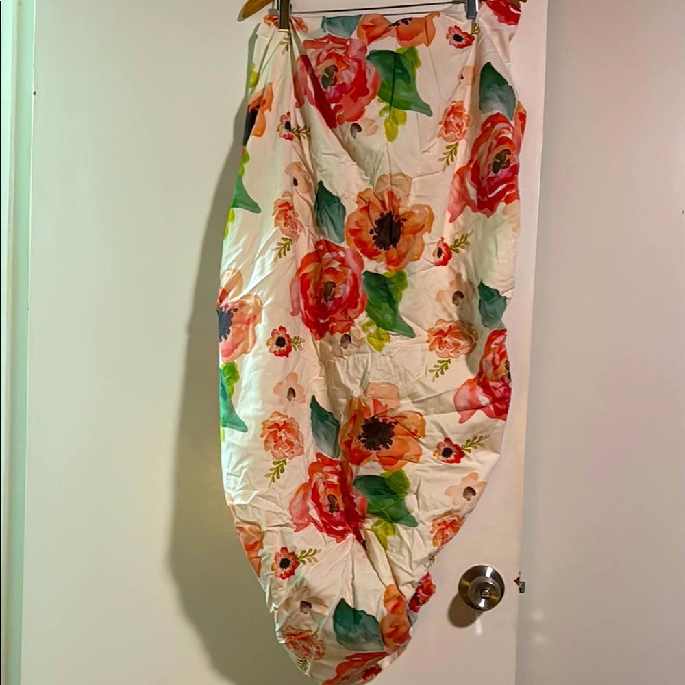 Handmade, Etsy Floral Print crib sheet